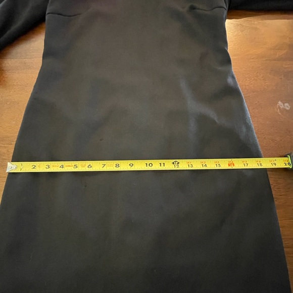 Talbots Vintage Black Wool Sheath Velvet Trim Back Zip V-Neck Size 4 Petite EUC - Picture 14 of 16